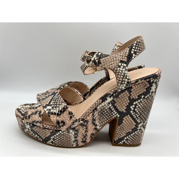 Kate Spade Women's Grace Leather Dressy Snake Print Platforms Size 10M - Picture 2 of 12